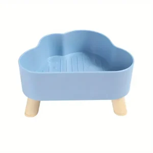 Stable Cloud-Shaped Pet Bowl: Anti-Tumble, Non-Slip, and Perfect for Small Pets